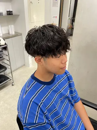 ショート パーマ メンズ SENTA✨メンズ パーマ✨fifth栄のヘアスタイル