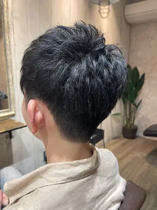 ショート メンズ 田中 識啓のヘアスタイル