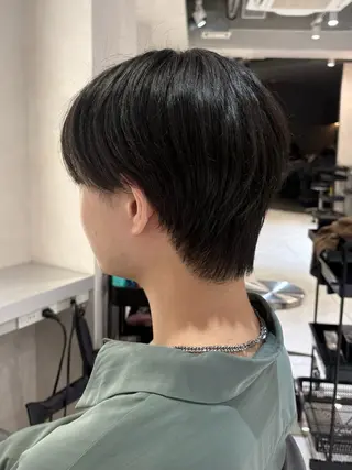 ショート メンズ 🤍艶髪 × 透明感カラー│フウカのヘアスタイル
