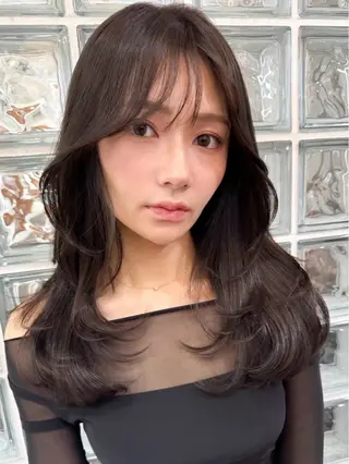 セミロング カラー 艶髪透明感カラー / まあやのヘアスタイル