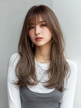 セミロング 生艶髪&レイヤー🔔 渋谷お薦めNo.1✨のヘアスタイル