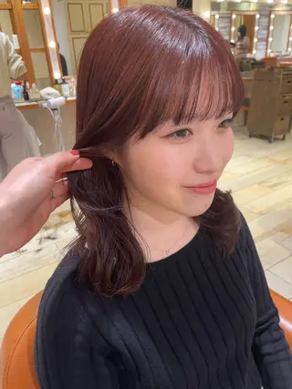 ミディアム カラー 清水 ちひろ ✄トップスタイリストのヘアスタイル