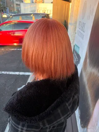 ミディアム カラー 盛れるピンクカラー 🎀スパ みき🎀のヘアスタイル