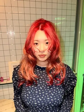 ロング カラー 個性的カラー ☆≡ねねのヘアスタイル