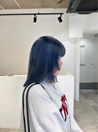 ミディアム カラー ヘアアレンジ 梅木李奈🍒府中/ レイヤー透明感カラーのヘアスタイル