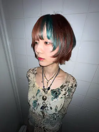 ショート 💥ウルフカット デザインあんな💥のヘアスタイル