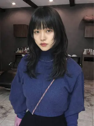 ロング kyoka/レイヤー /ハッシュカットのヘアスタイル