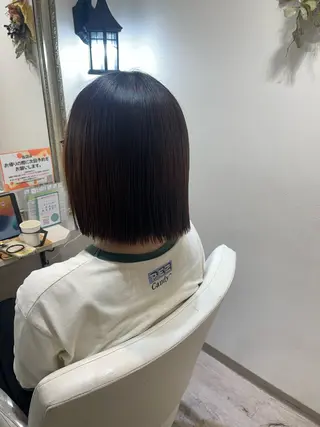 ミディアム 🎀 艶カラー 縮毛矯正/ハルナ🎀のヘアスタイル