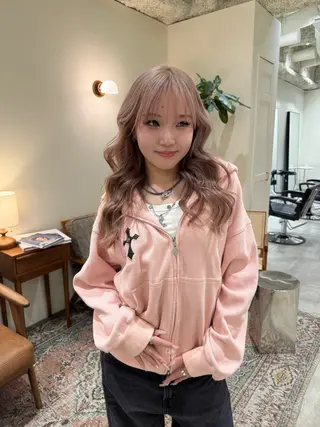 カラー harpers渋谷 SAKIのヘアスタイル