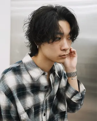パーマ メンズ 土屋 嘉慧のヘアスタイル