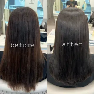 ロング カラー 美髪矯正/シークレッ トハイライト🤍りさのヘアスタイル