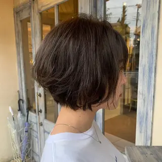 ショート パーマ 森 早希絵のヘアスタイル