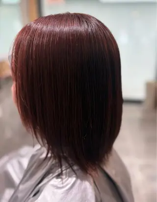ミディアム カラー Lafith ミネオアリサのヘアスタイル