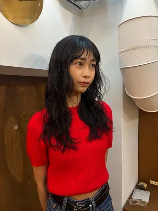 ロング パーマ 佐川 寧音　《パーマ》のヘアスタイル