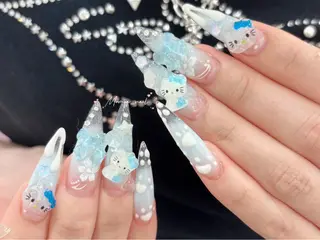ネイル MoMoA Nail ネイル長さ出し専門店のネイルデザイン