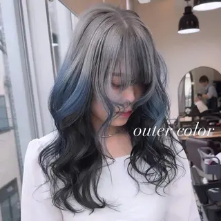 ロング カラー 💜ハイトーン💛 マジカルかいちゃんのヘアスタイル