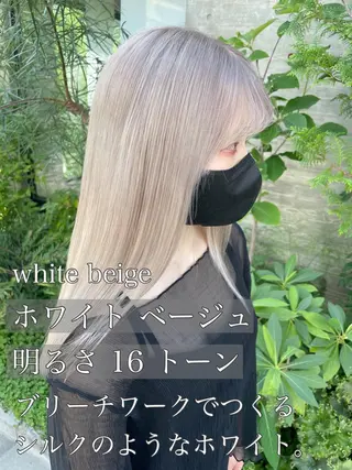 ロング カラー 顔周りカット 【オノザワリョウ】のヘアスタイル
