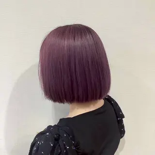 ミディアム グラスヘアー石垣 渕 七海のヘアスタイル