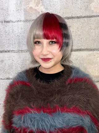 ショート カラー 圧倒的デザイン力 店長🎨RENAのヘアスタイル