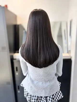 ロング カラー パーマ ヘアアレンジ 透明感カラー✂︎ YUKAのヘアスタイル