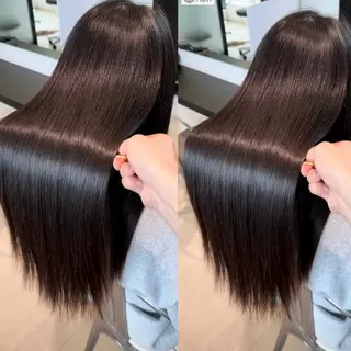 セミロング 乾かすだけで美髪✨ 髪質改善専門/鈴木遼のヘアスタイル