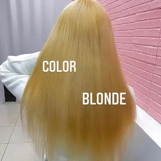 ロング カラー エクステ🩵ブリーチ 韓国ヘア🩵KAEのヘアスタイル