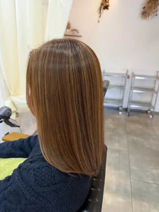 セミロング カラー maya マヤのヘアスタイル