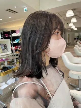 ミディアム 似合わせカット 迫留由弥のヘアスタイル