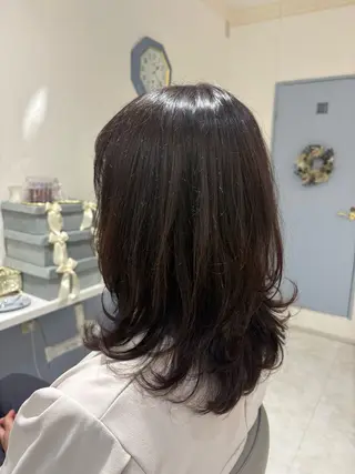 ミディアム カラー MASUMI／ 川西能勢口LUMIAのヘアスタイル