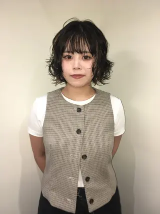 ショート パーマ natsuki /HUIのヘアスタイル