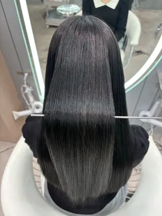 ロング カラー ヘアアレンジ 大宮縮毛矯正🩵 レイヤー 佐藤和のヘアスタイル
