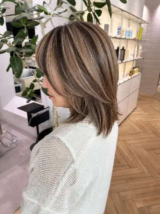 ミディアム 千葉 光春のヘアスタイル