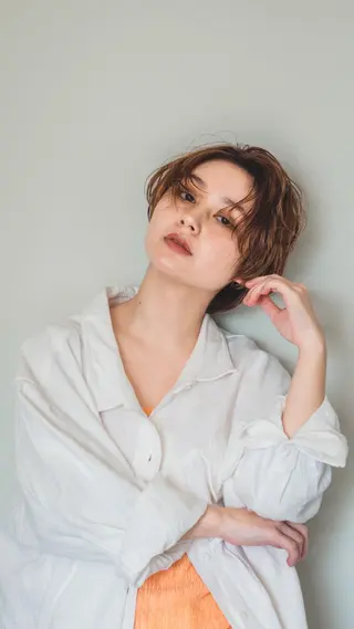 ショート パーマ たなべ かずきのヘアスタイル