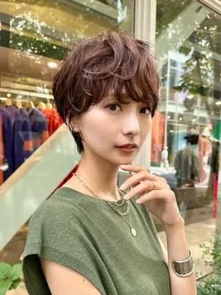 ショート カラー お悩み解決ショート/ 似合わせカット/といのヘアスタイル