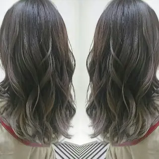セミロング カラー センター南 SEIJIのヘアスタイル