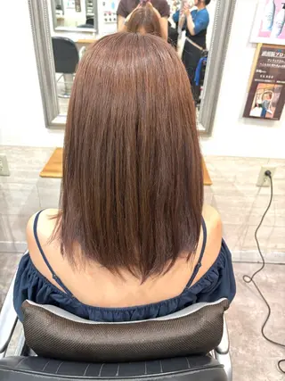 セミロング カラー 堀川 希歩のヘアスタイル