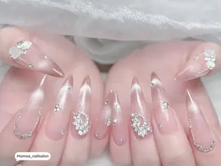 ネイル MoMoA Nail ネイル長さ出し専門店のネイルデザイン