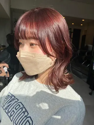 ミディアム カラー 似合う髪型見つけます AYAKAのヘアスタイル