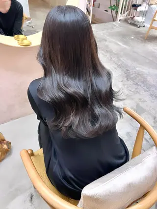 セミロング カラー 透明感，髪質改善の プロ☝🏻前田俊樹✨のヘアスタイル