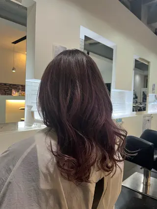 セミロング カラー 中居 蒼士のヘアスタイル