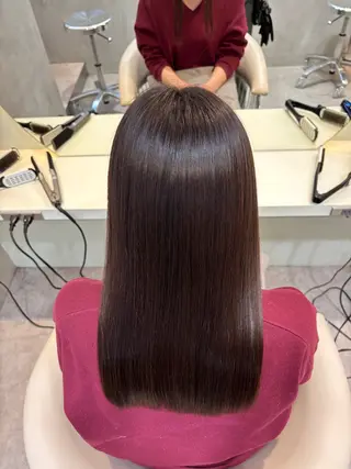 セミロング カラー ヘアアレンジ 艶髪特化/矯正/ 髪質改善/吉田光佑のヘアスタイル