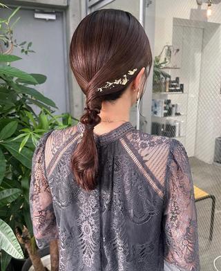 ヘアアレンジ 🍊千葉 未来🍊店長のヘアスタイル