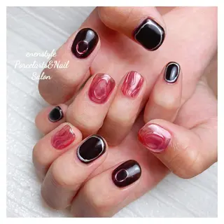 ミディアム ネイル 🐾enen style 🐾のネイルデザイン