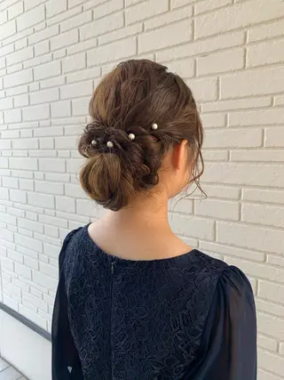 セミロング おせ ちさとのヘアスタイル