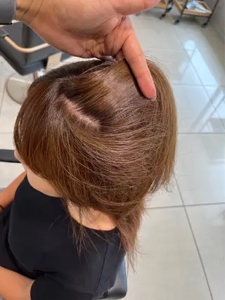 セミロング カラー 【持ちが良い!メンズ パーマ】田中颯汰のヘアスタイル