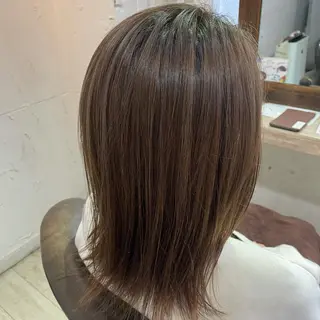 ミディアム カラー 北川 智海のヘアスタイル