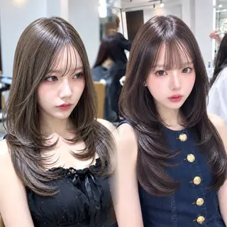 セミロング カラー RYU/レイヤー /透明感艶カラーのヘアスタイル
