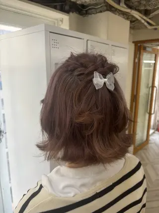 ショート ハナ💎中韓/艶髪 ハイトーン/エクステのヘアスタイル