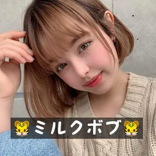 ミディアム カラー 🫧渋谷美容師 たくみ🫧のヘアスタイル