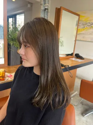 カラー linna / 高槻 /透明感カラーのヘアスタイル
